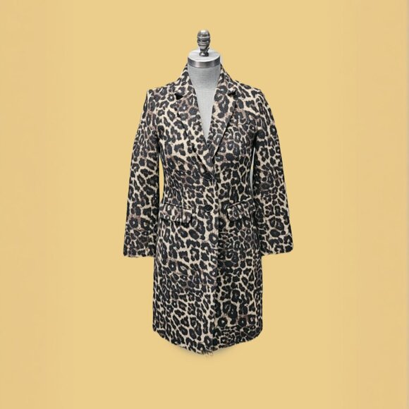 Banana Republic Leopard Print Coat - Picture 3 of 4